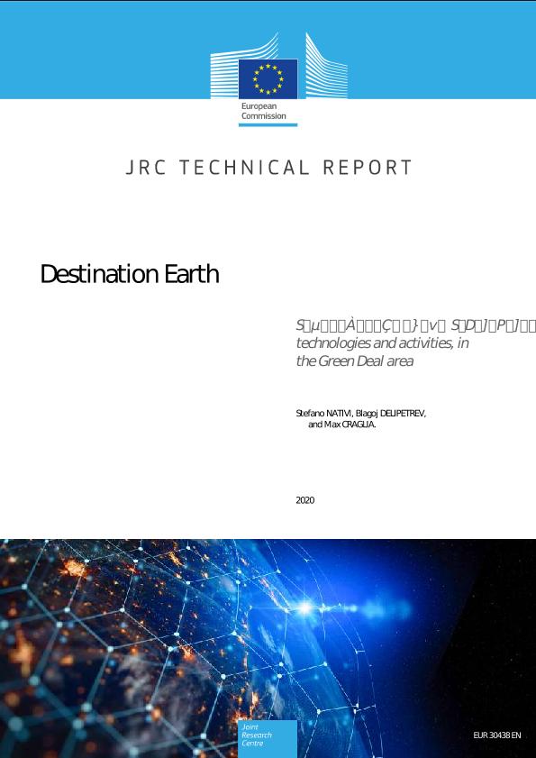 Destination Earth: Survey on “Digital Twins” technologies and activities, in the Green Deal area